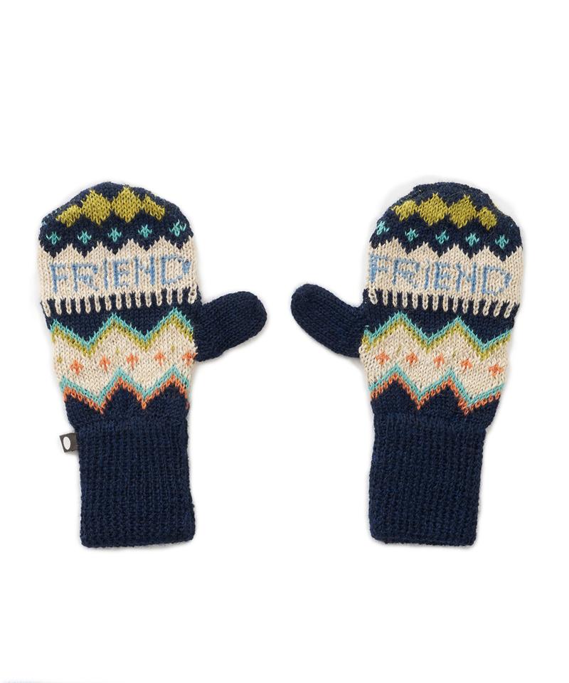 BMN Mittens, dark navy/pistachio