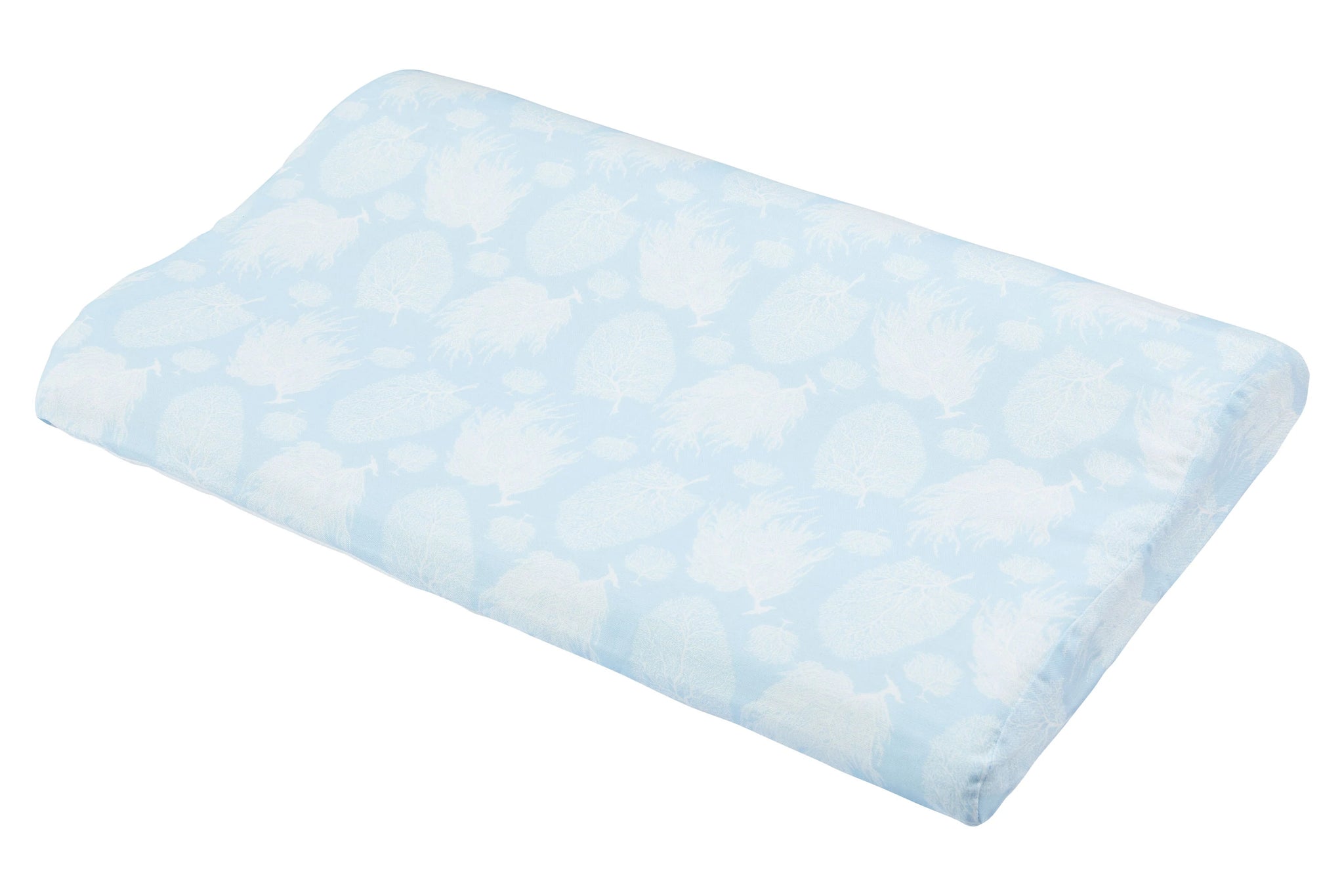 Bamboo Cotton Toddler Pillow with Pillowcase (Medium) - Sea Fan