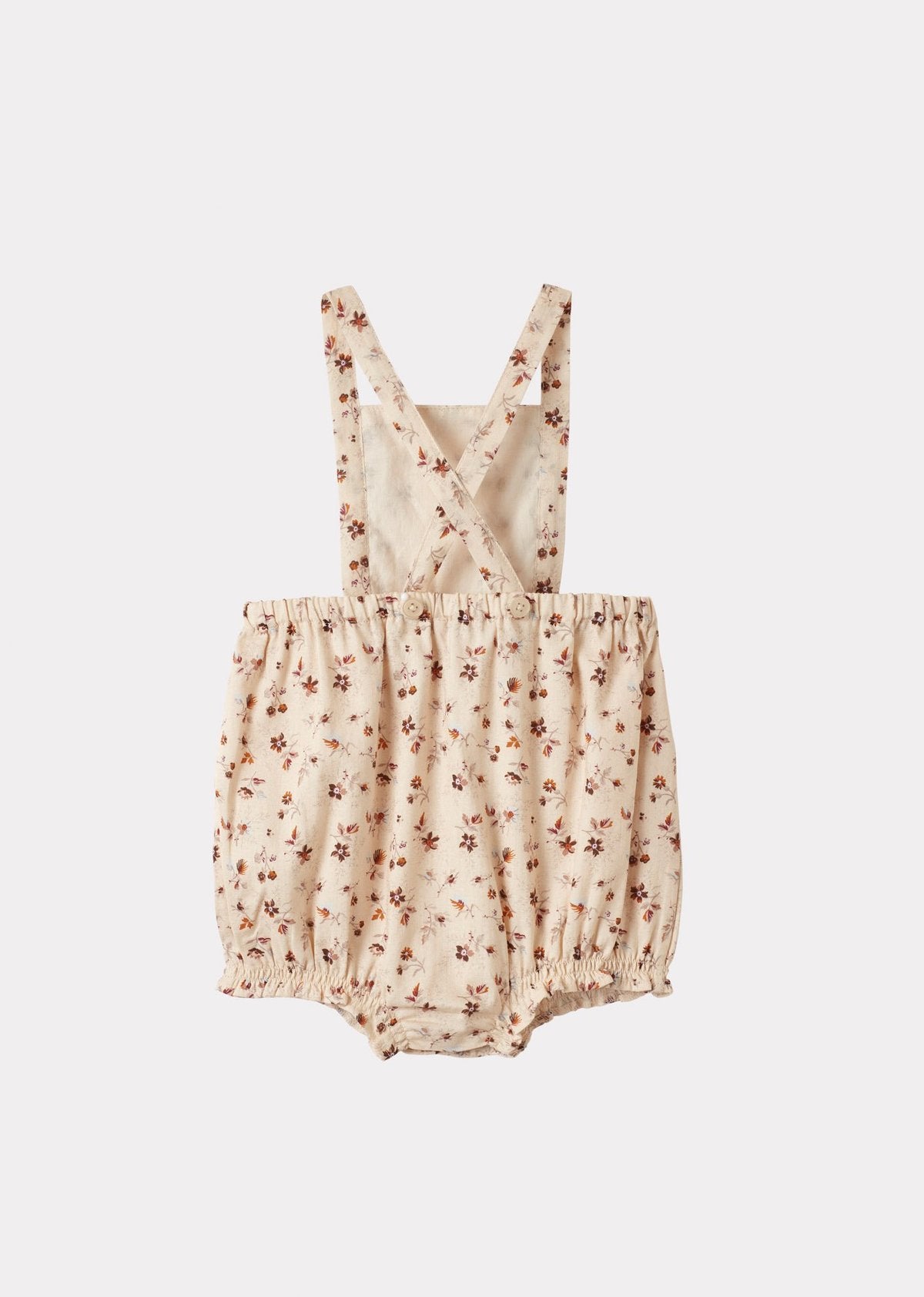 CLAM BABY ROMPER,DITSY FLORAL PRINT - Cémarose Canada