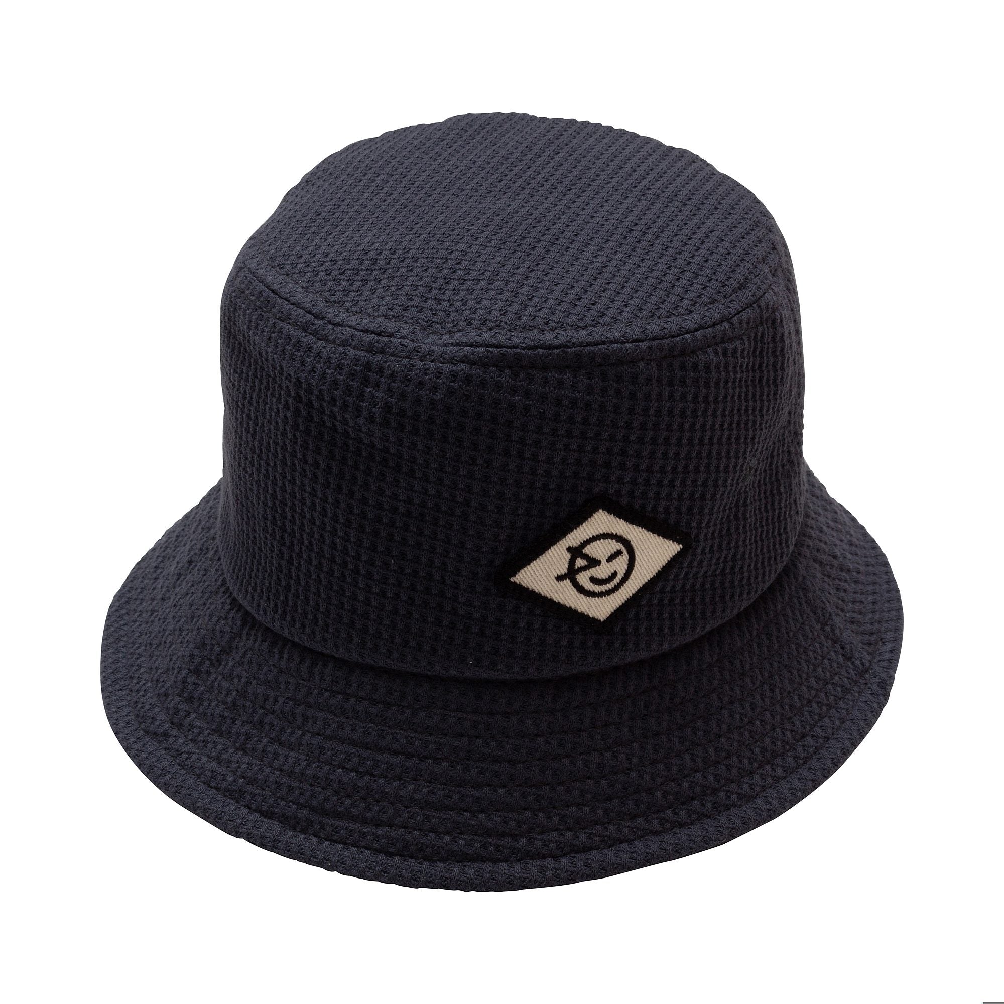 DISCO BUCKET HAT, CHARCOAL WAFFLE