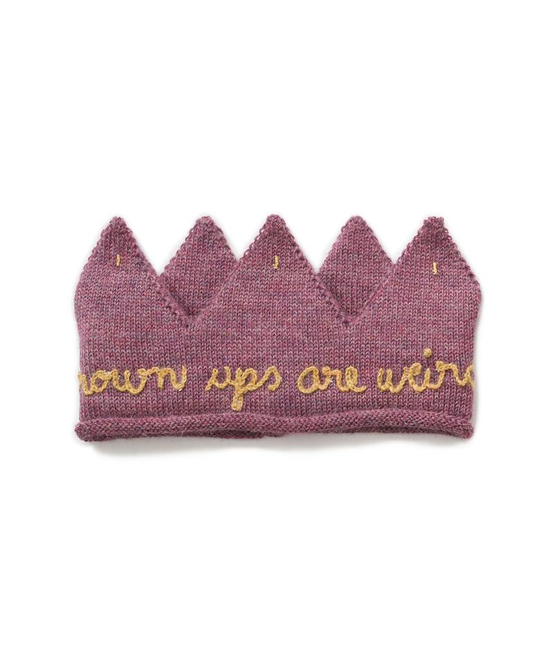 Embroidered Crown, bright mauve