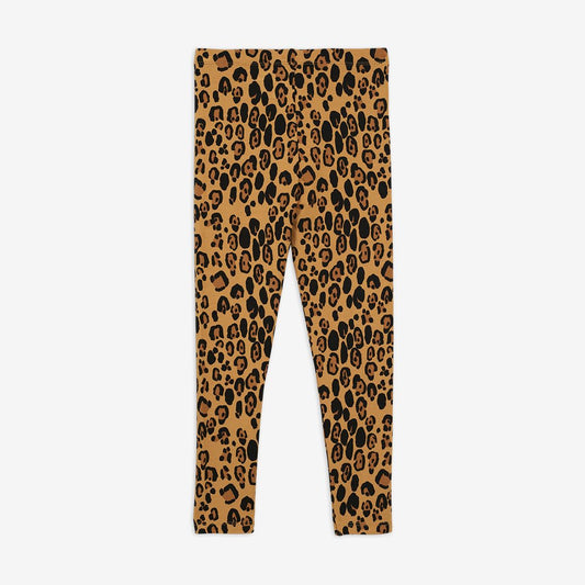 Basic leopard Leggings,beige