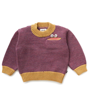 Blabbermouth Sweater, bright mauve