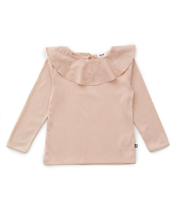 Ruffle Collar Shirt, blush