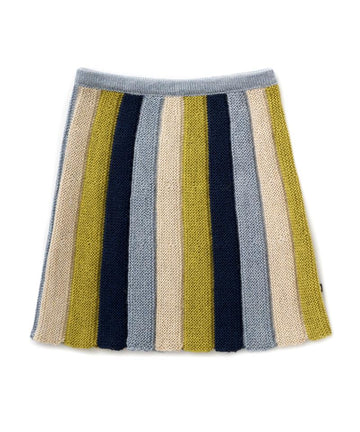 Everyday Striped Skirt, dusty blue