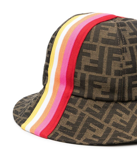 HAT W STRIPES PRT AND ALLOVER LOGO,RED - Cémarose Canada
