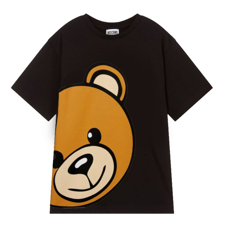 SS MAXI TEE W LRG BEAR HEAD, BLACK