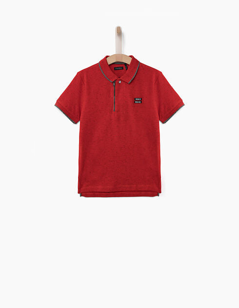 SS19, KID BOY SS POLO W ZIPPER DETAIL FITZROY - Cemarose Children's Fashion Boutique