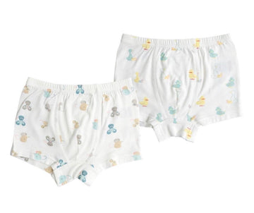 (Boys)- Bamboo Boxer Briefs (2pack) - Mighty Mouse + Rubber Duck - Cémarose Canada