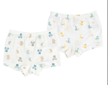 Girls- Bamboo Boxer Briefs (2pack) - Mighty Mouse + Rubber Duck - Cémarose Canada