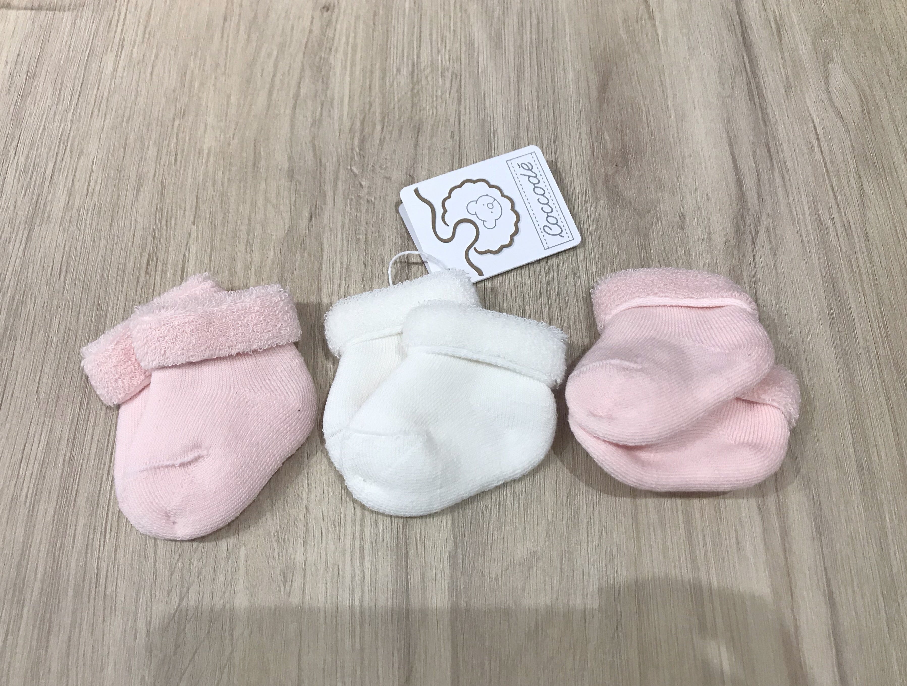 3 PACK SET SOCKS,PINK/WHITE/PINK - Cemarose Children's Fashion Boutique