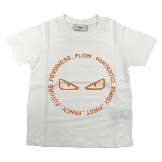 SS TEE WITH MONSTER EYES, WHITE