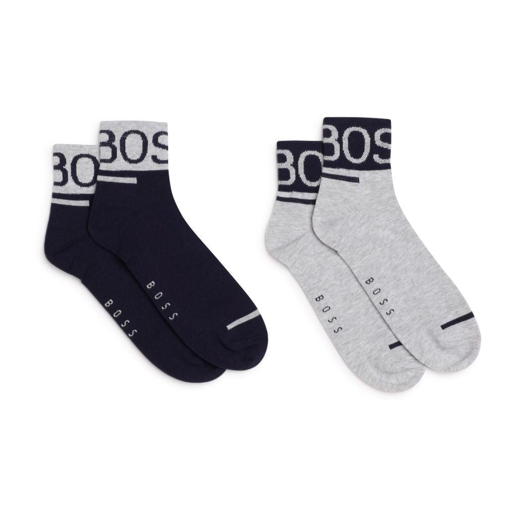 SET OF 2 PAIRS, TOP LOGO,NAVY - Cémarose Canada