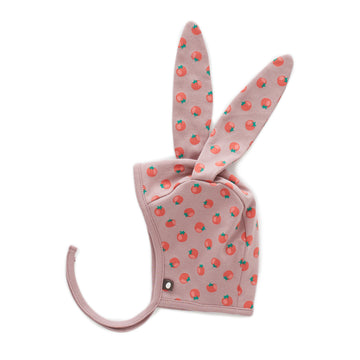 Bunny Hat, Tomato Print - Cemarose Children's Fashion Boutique