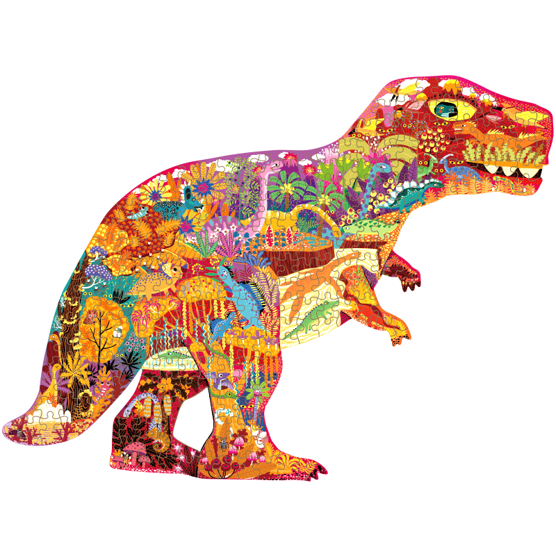 Huge Animal Shaped Puzzle- Dinosaur World 280pcs - Cémarose Canada
