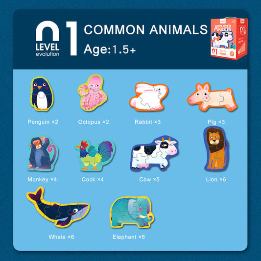 Level Up puzzle : 01 animal