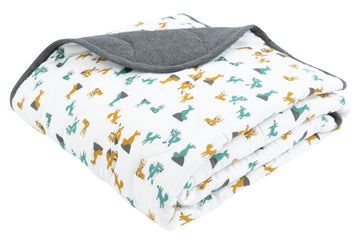 Quilted Bamboo Winter Blanket (Crib) - Foxtrot
