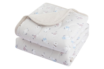 Crib Quilted Bamboo Winter Blanket - Winter Skate