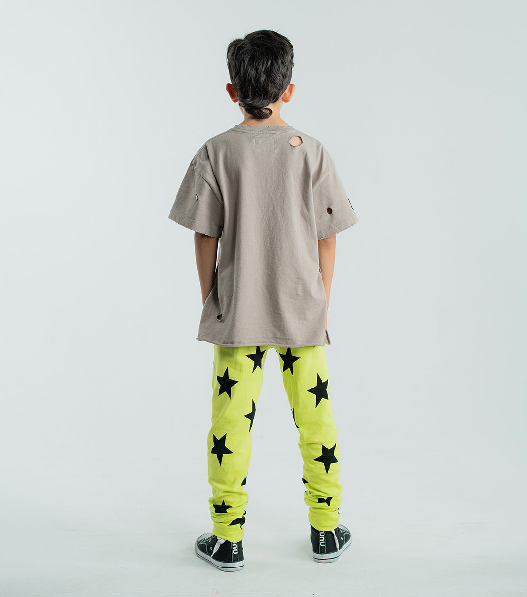 STAR LEGGINGS - HOT LIME