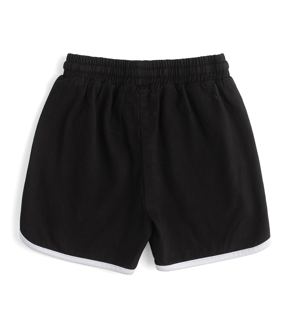 RETRO GYM SHORTS - BLACK