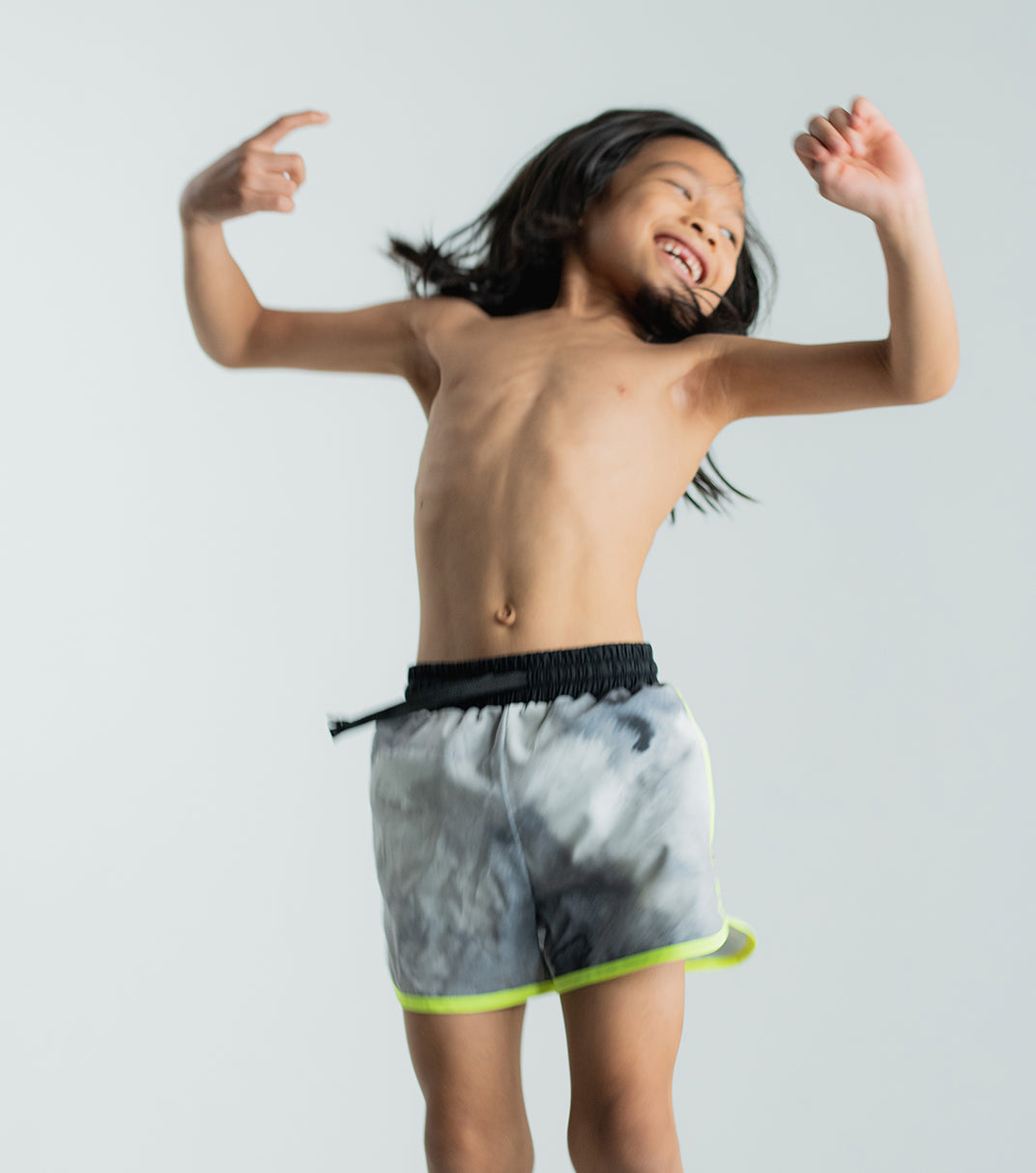 TIE DYE SURF SHORTS