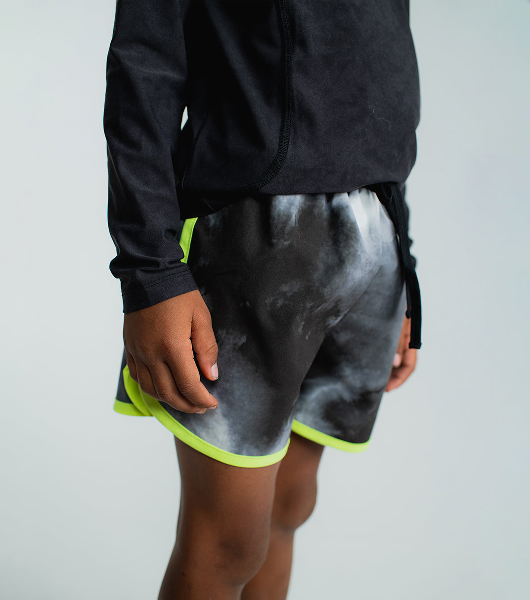 TIE DYE SURF SHORTS