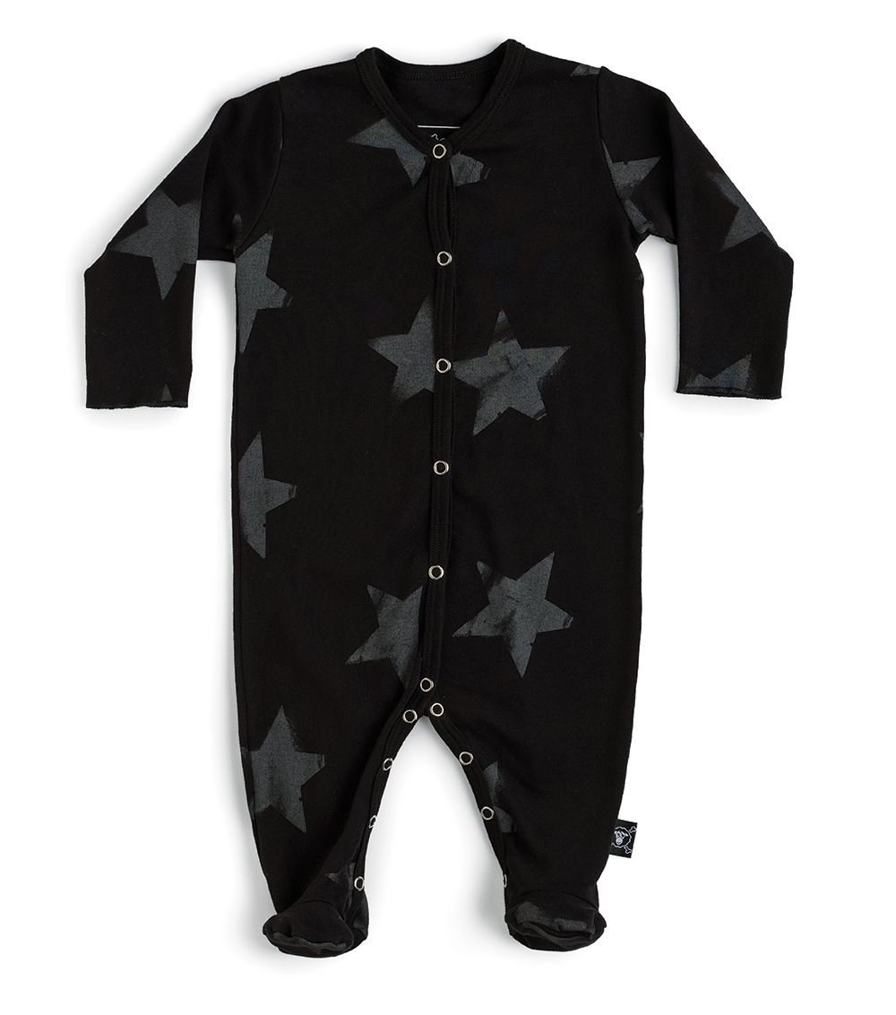 STAR FOOTED OVERALL BLACK - Cémarose Canada