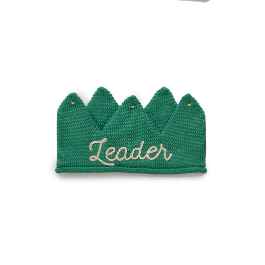 Embroidered Crown-Grass Green/Leader - Cémarose Canada
