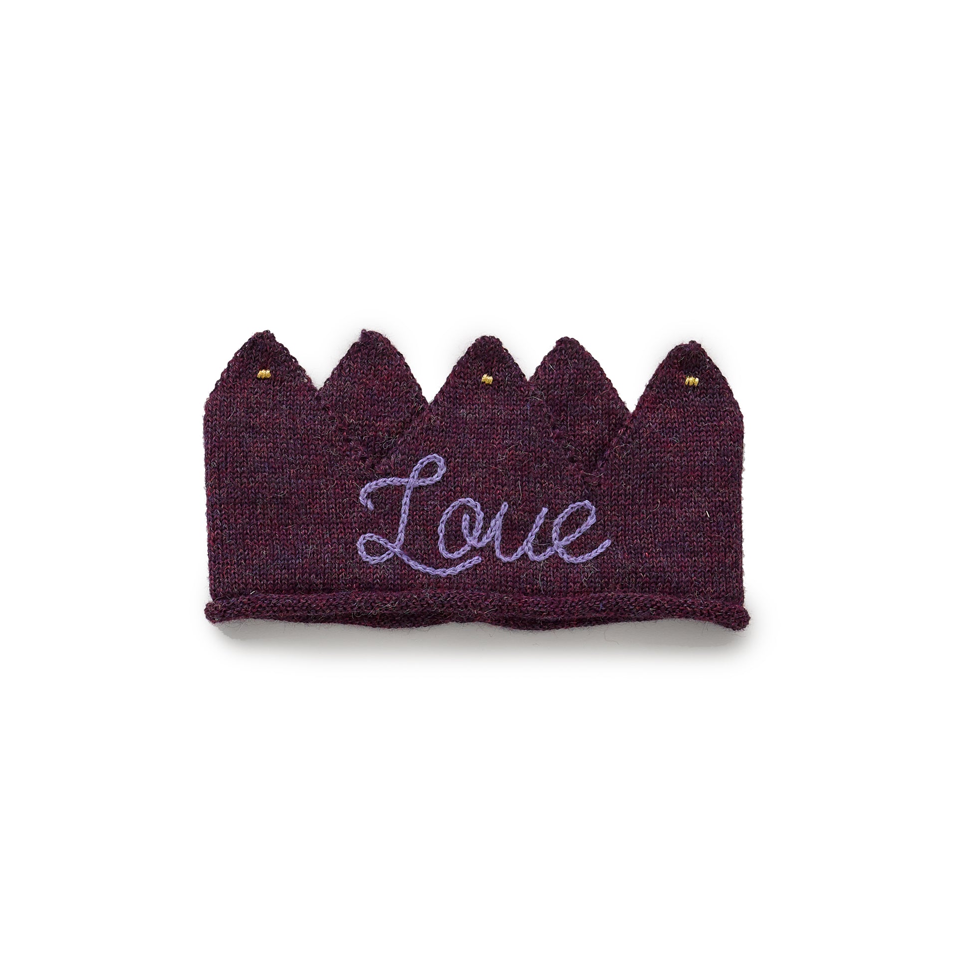 Embroidered Crown-Mauve/Love - Cémarose Canada
