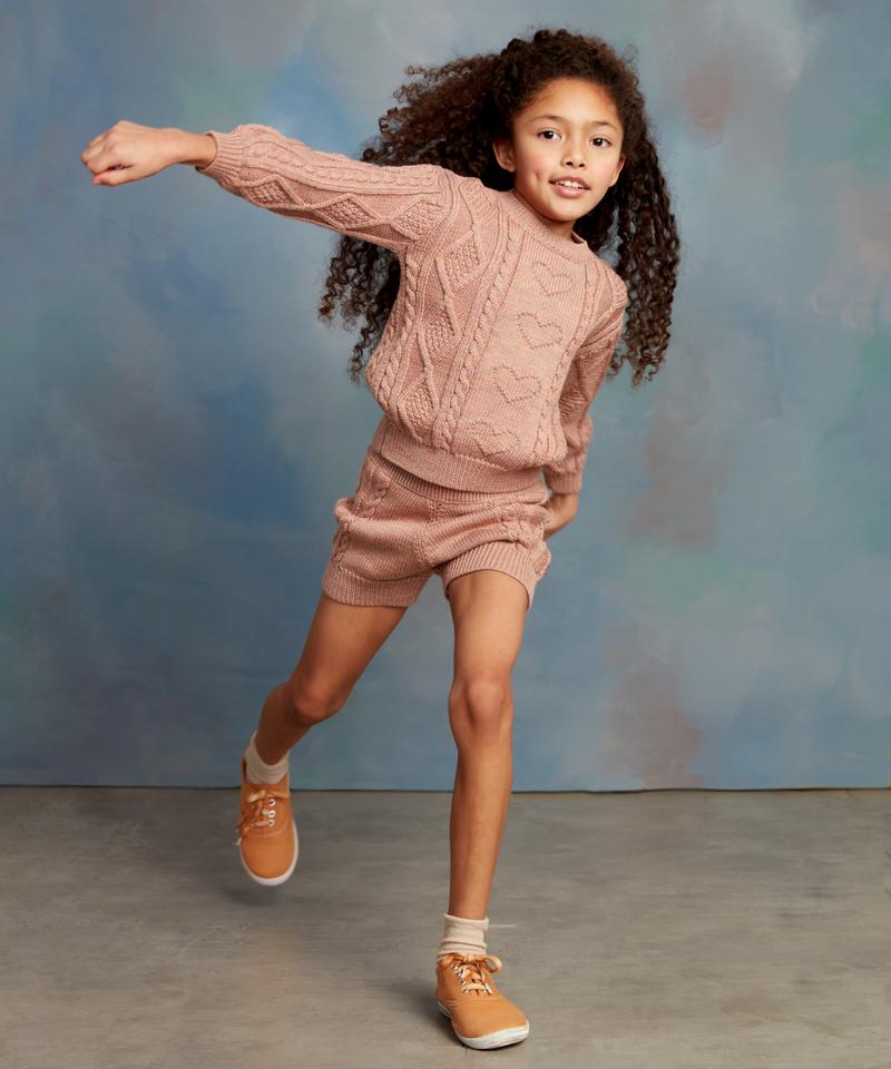 Heart Bobble  Sweater, funfetti