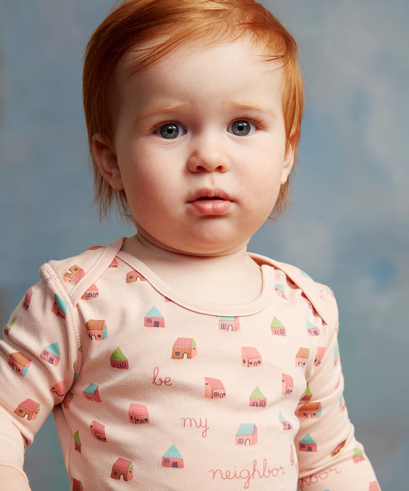 LS Baby Tee, blush/house