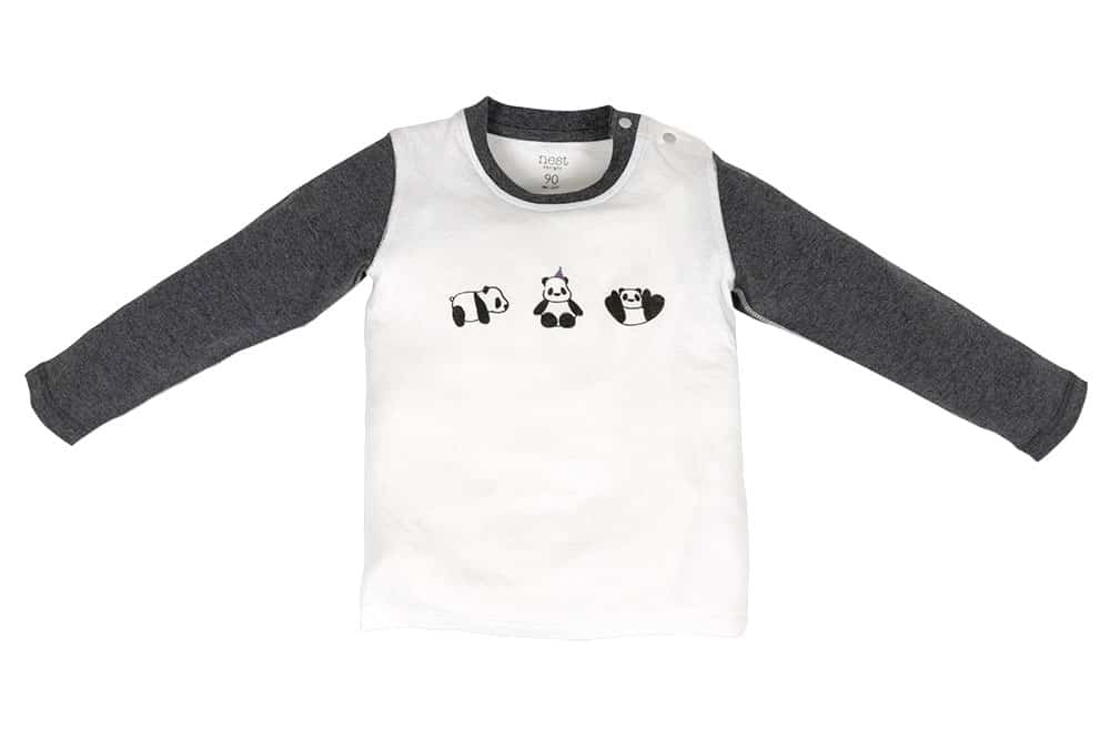 Organic cotton two pieces PJ set - Panda party - Cemarose Children's Fashion Boutique