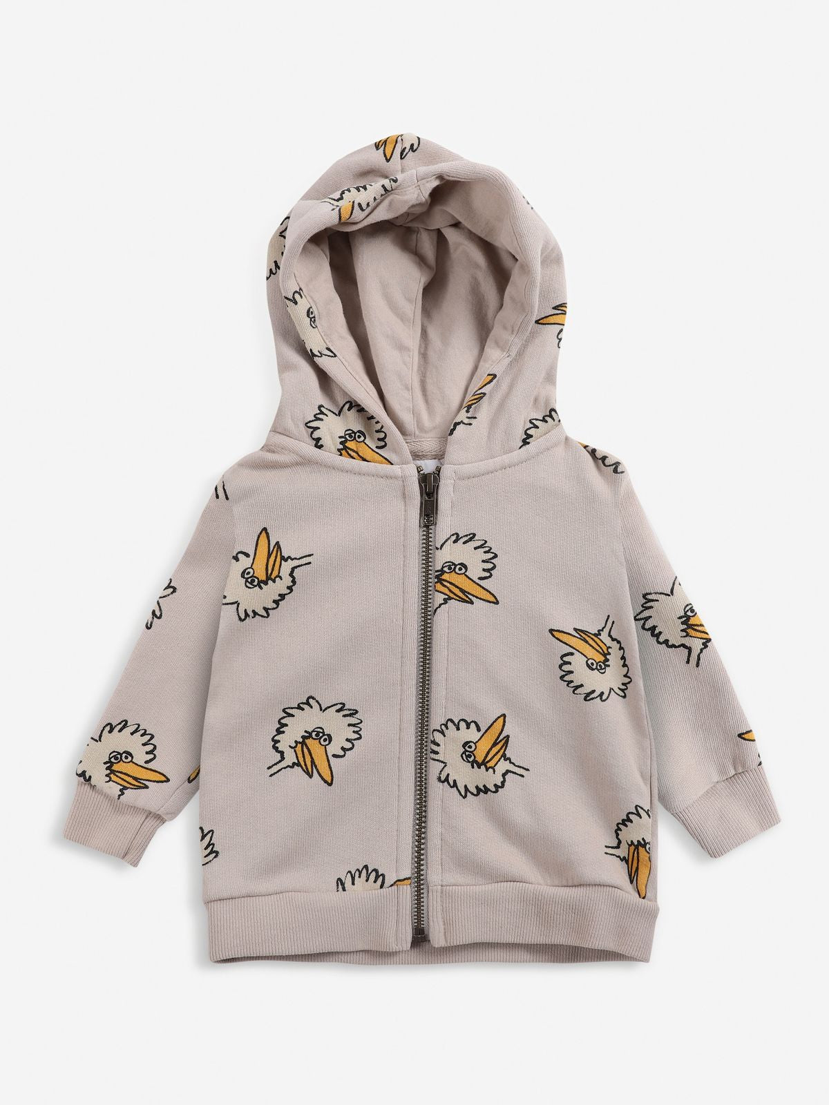 Birdie All Over zipped hoodie