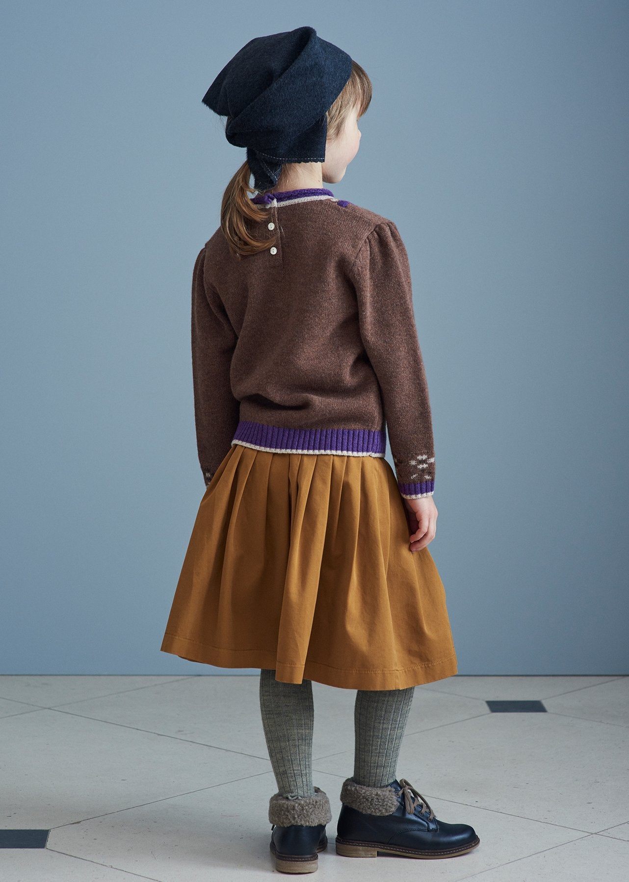 BAIL SKIRT, MUSTARD TWILL