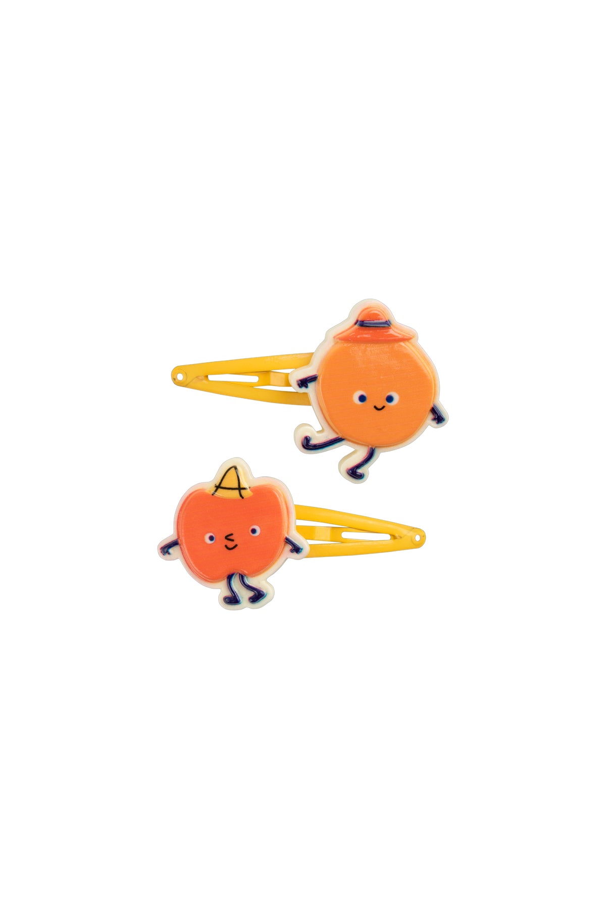 FRUITS HAIR CLIPS SET *orange/summer red*