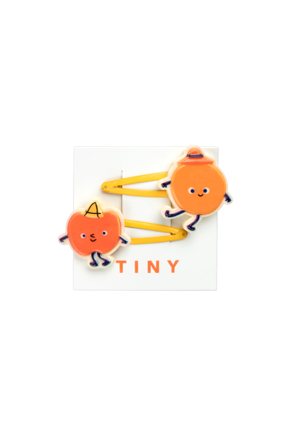 FRUITS HAIR CLIPS SET *orange/summer red*