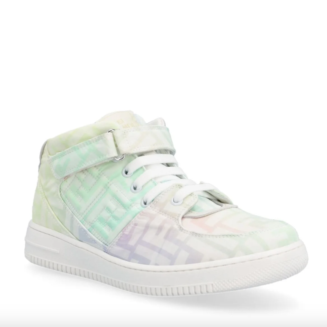 VELCRO DETAIL OMBRE SNEAKER WITH EMBOSSED FF LOGO - OMBRE