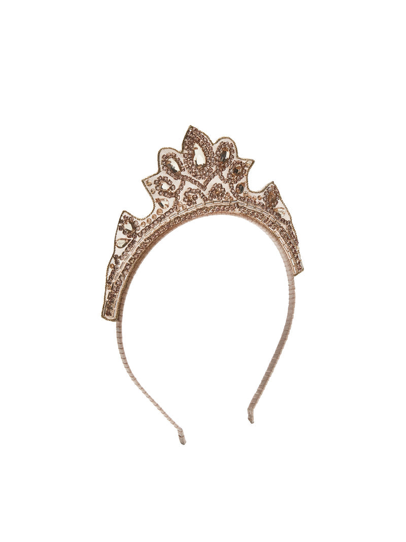 DISNEY SLEEPING BEAUTY TIARA - PALE GOLD