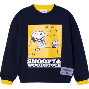 PULLOVER W/ SNOOPY PRINT, NAVY
