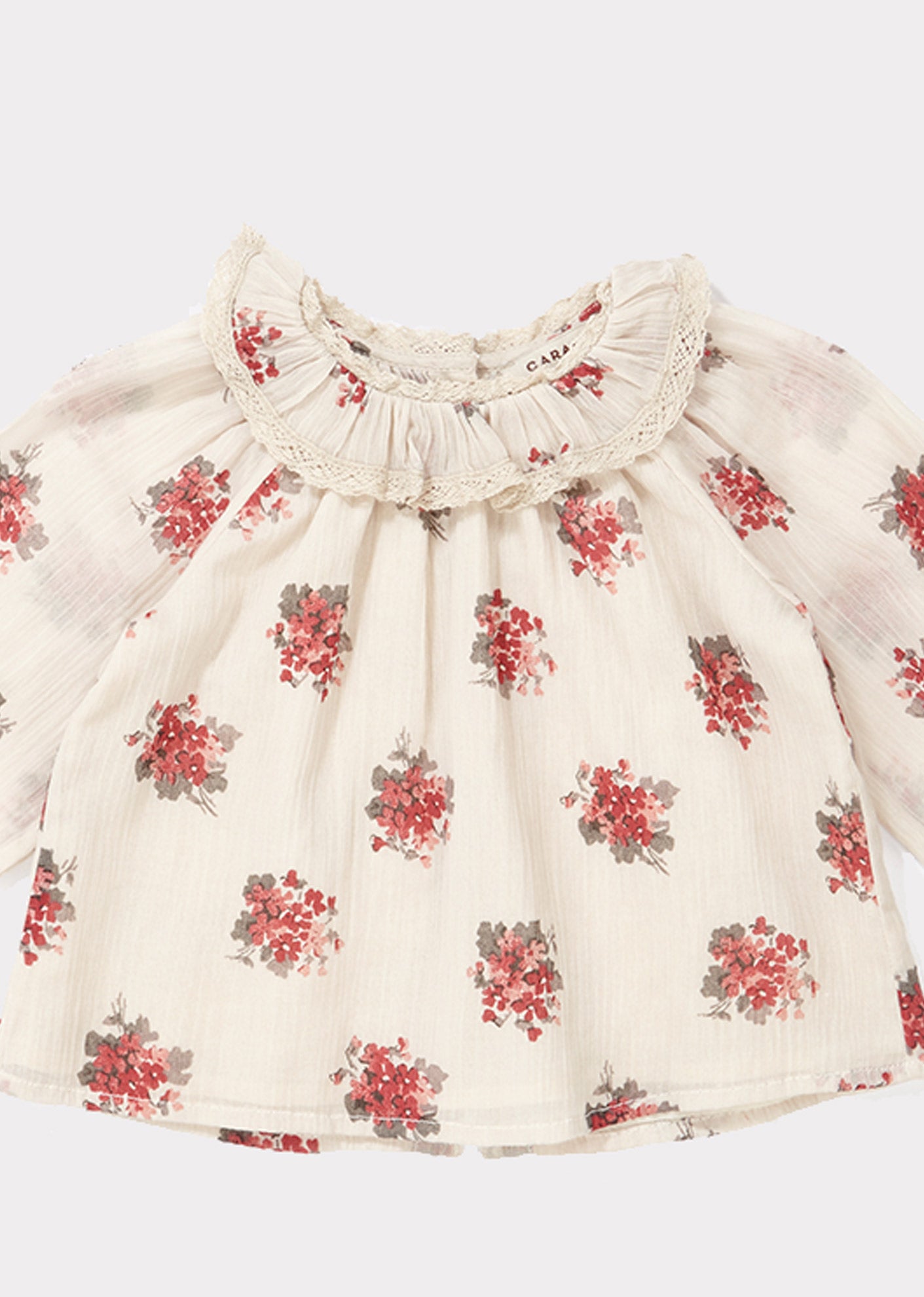 ADIKIA BABY BLOUSE, BOUQUET PRINT - Cemarose Children's Fashion Boutique