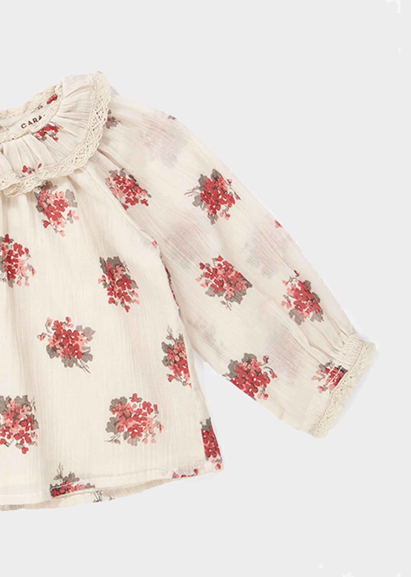 ADIKIA BABY BLOUSE, BOUQUET PRINT - Cemarose Children's Fashion Boutique