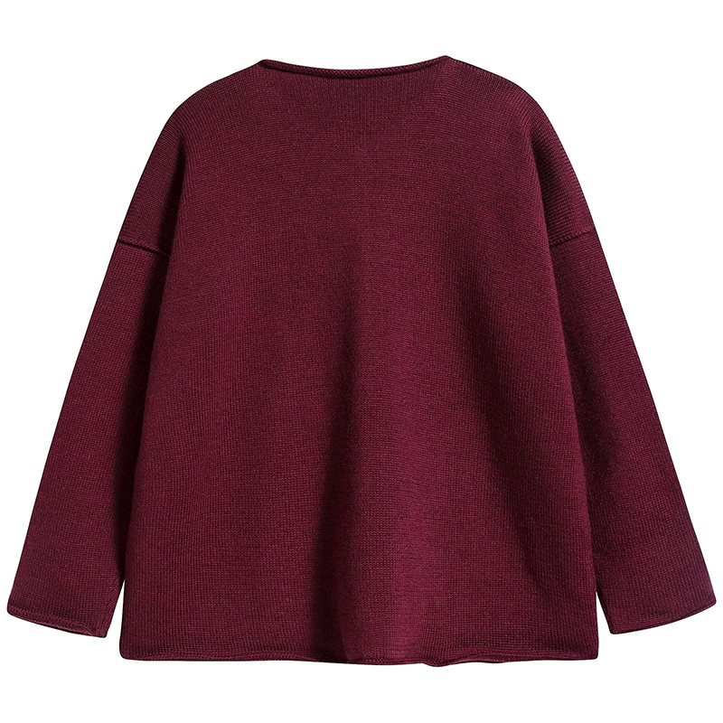 Girls Red Wine Cardigan - Cemarose Children's Fashion Boutique