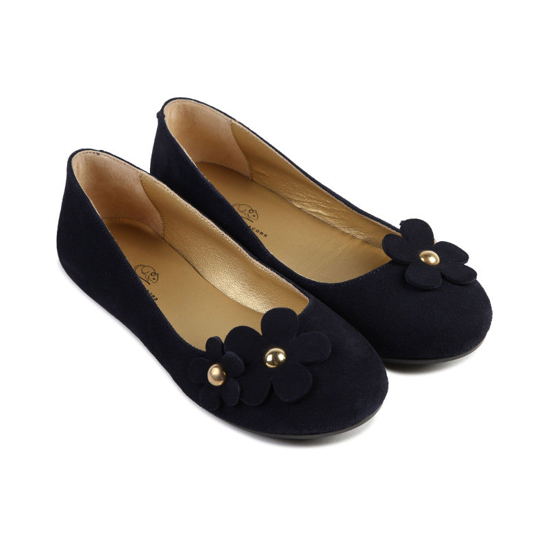 BALLERINA SHOES, NAVY - Cemarose Children's Fashion Boutique