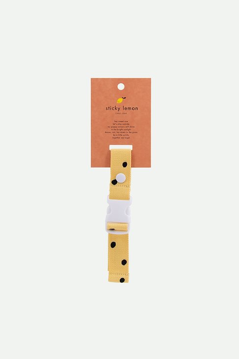 Sticky Lemon chest strap | freckles retro yellow - Cémarose Canada