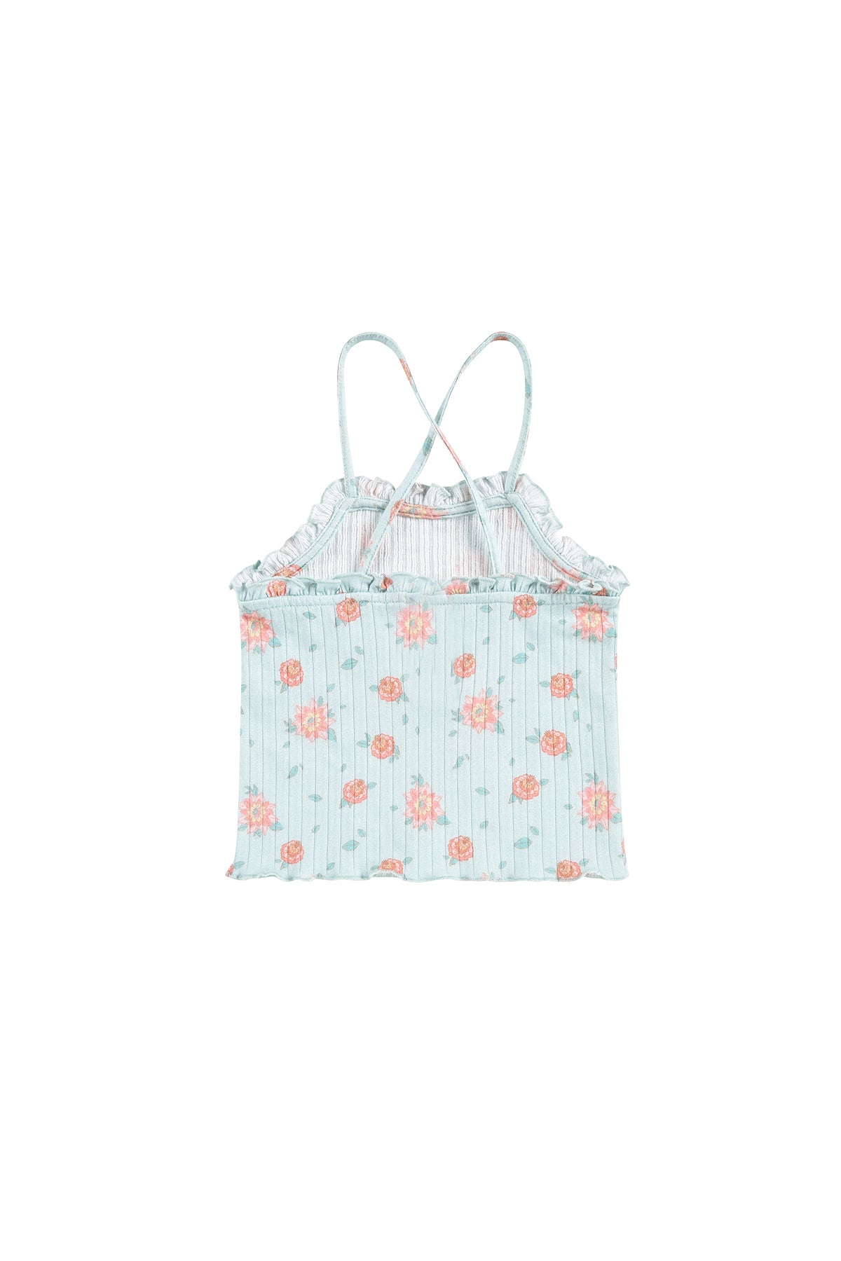 Tank Top Alasha Vintage Blue Flowers - Cémarose Canada