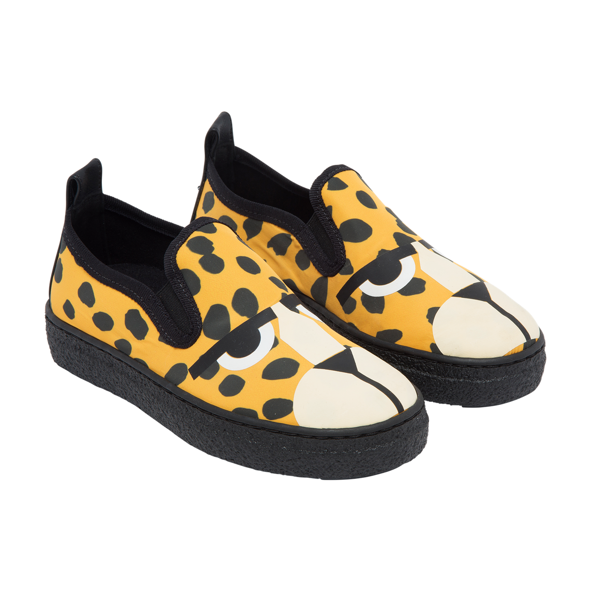 KID CHEETAH DOTS CANVAS TRAINERS,ORANGE - Cémarose Canada