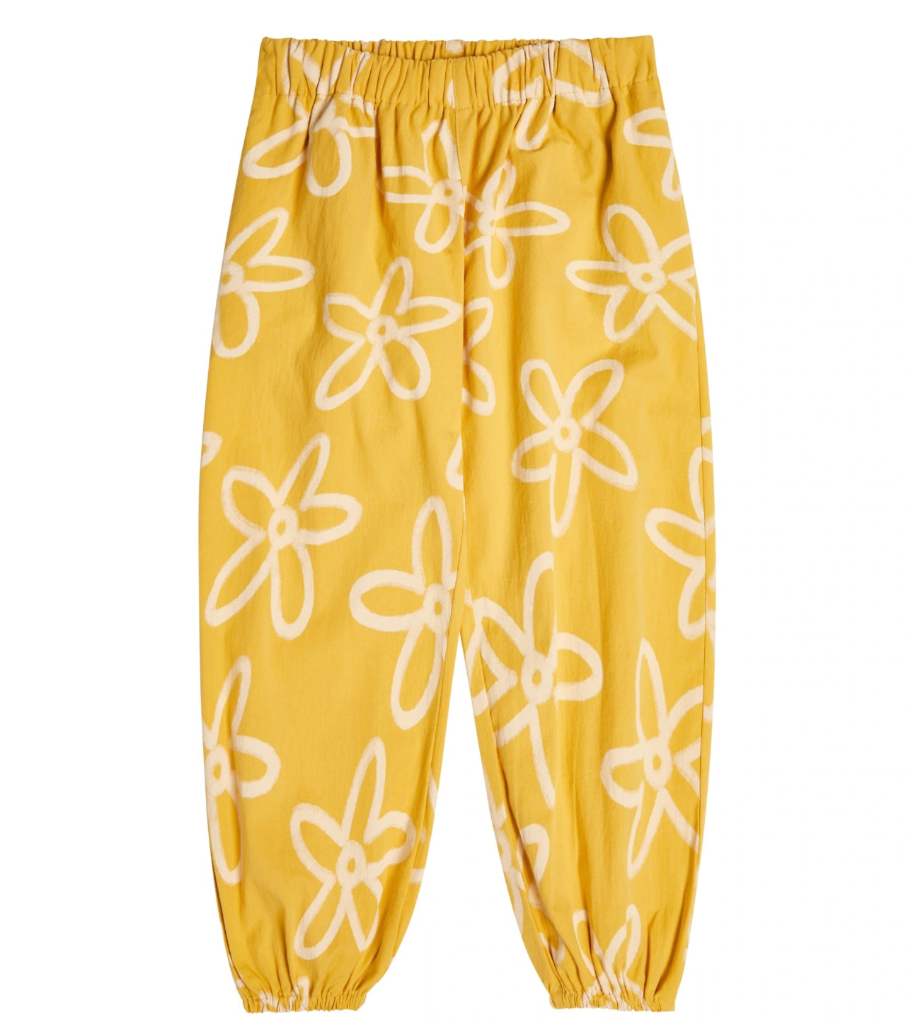 YELLOW FLOWERALADDIN PANTS