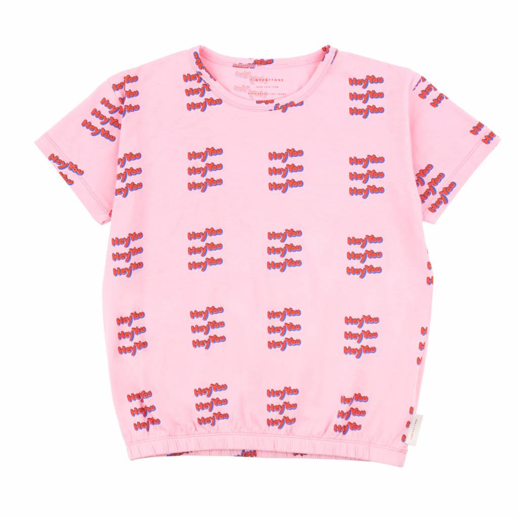 SS19-HEY YOU,Girl SS TEE pink/red - Cemarose Children's Fashion Boutique