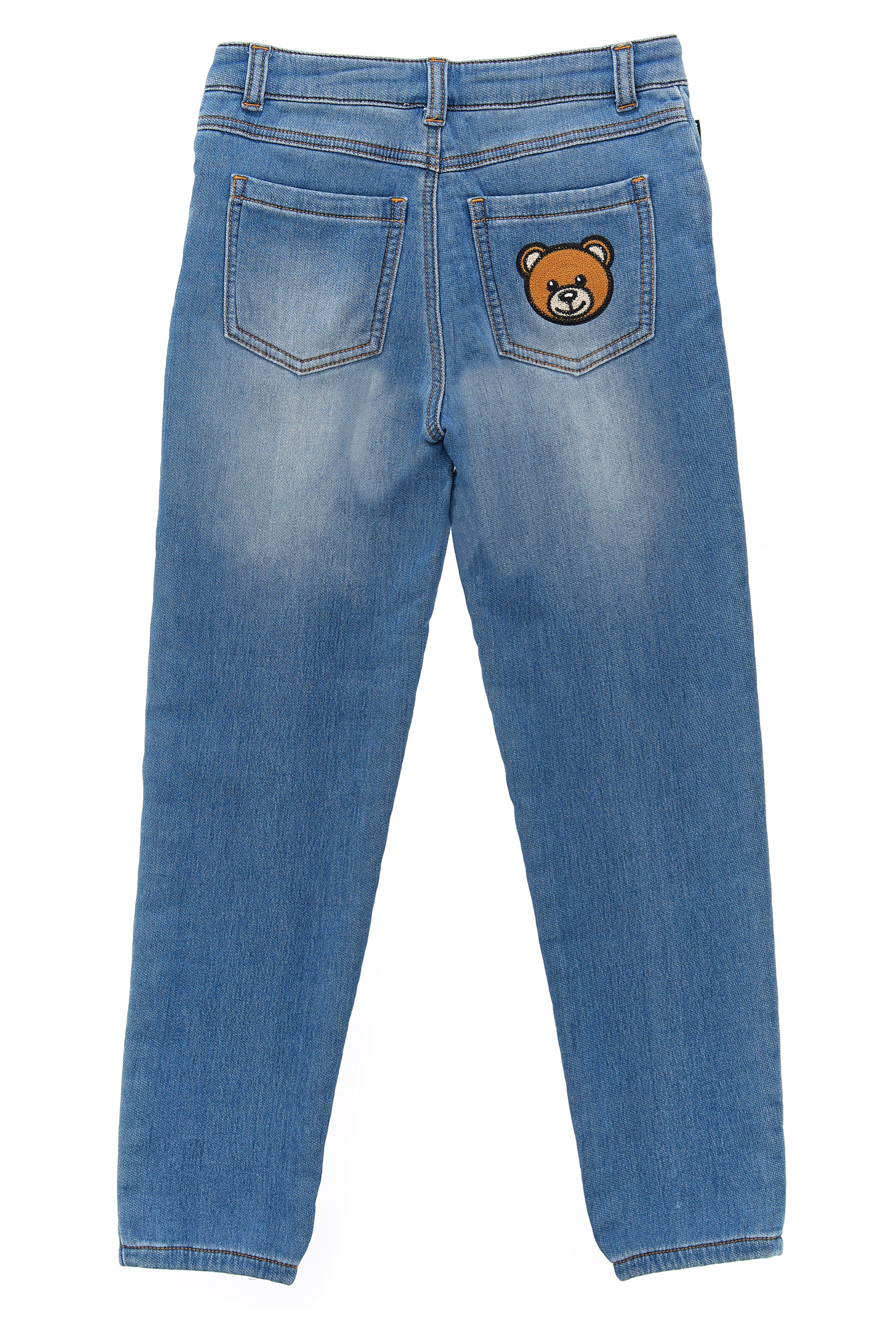 DENIM TROUSERS W BEAR PRINT ON A BACK,BLUE STAR - Cémarose Canada