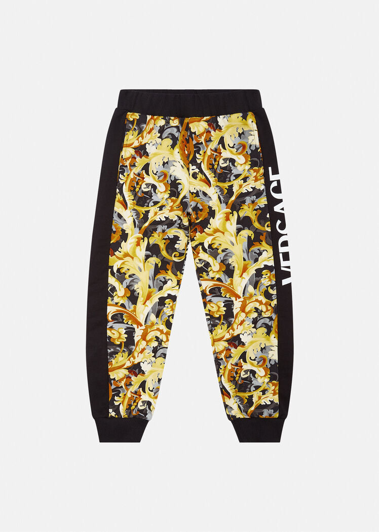 SWEATPANTS BAROCCOFLAGE + PLUSH + LOGO PRINT